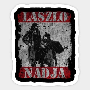 TEXTURE ART - Laszlo and Nadja Bat Sticker